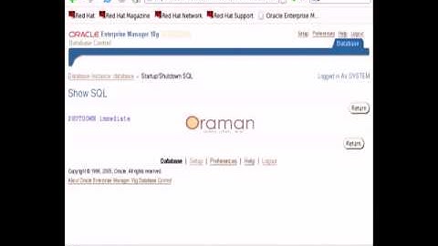 oracle database administration 2hours -startup and shutdown