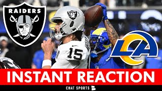 Gardner Minshew SUCKS! Raiders vs. Rams INSTANT Post-Game & Aidan O’Connell Injury | NFL Week 7