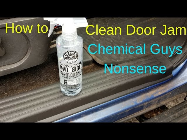 how to clean door jam with chemical guys nonsense 