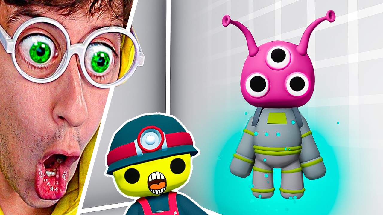 ATRAPADOS en MUNDO ALIEN 😱👽!! (dios extraterrestre 😈) - Wobbly Life #469