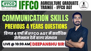 IFFCO AGT Exam 2023 | Communication Skills Previous Year Questions | IFFCO AGT Previous Year Paper