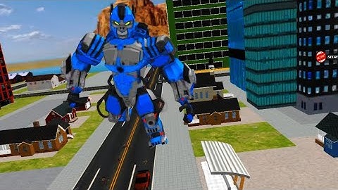 Flying Muscle Car Robot Transform Horse Robot Game.