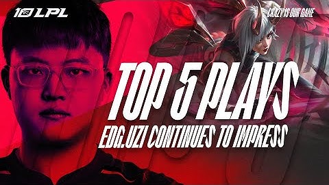 LPL TOP 5 Plays | EDG Uzi Continues to Impress | 2023 Summer Split Week 6