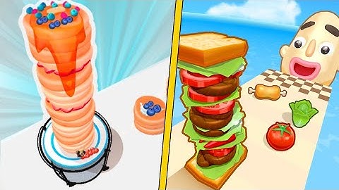 Pancake Run vs Sandwich Runner - All Level Gameplay Android,ioS NEW BIG APK UPDATE