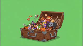 Halloween candy bars in chroma key "13"