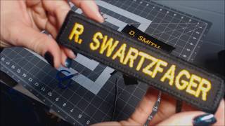 How to make embroidered name badges, patches, tags, embroidery