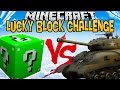 Green lucky block vs tank   lucky block challenge fr
