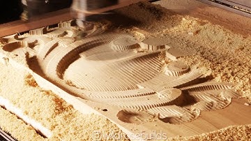 Sign Carving on the Ooznest Workbee CNC using Vectrics Vcare / Aspire RE-UPLOAD *AUDIO FIXED