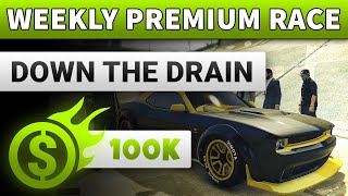 Premium Race GTA 5 Online This Week Down the Drain | GTA ONLINE WEEKLY PREMIUM RACE GUIDE (Muscle)