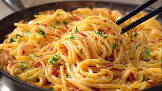 картинка: Невероятно вкусные спагетти за 10 минут! Простой и вкусный рецепт пасты на ужин!