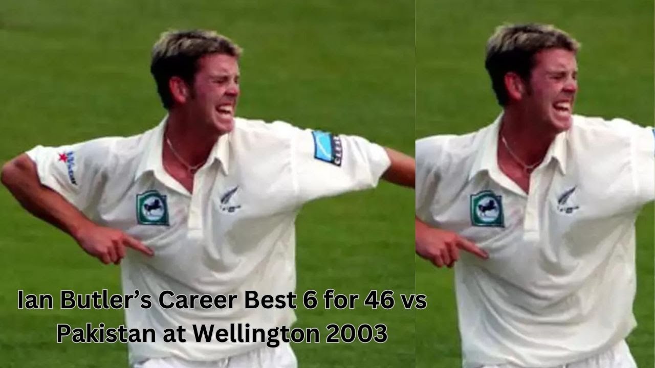 Ian Butler Career Best 6 for 46 vs Pakistan at Wellington 2003 - YouTube