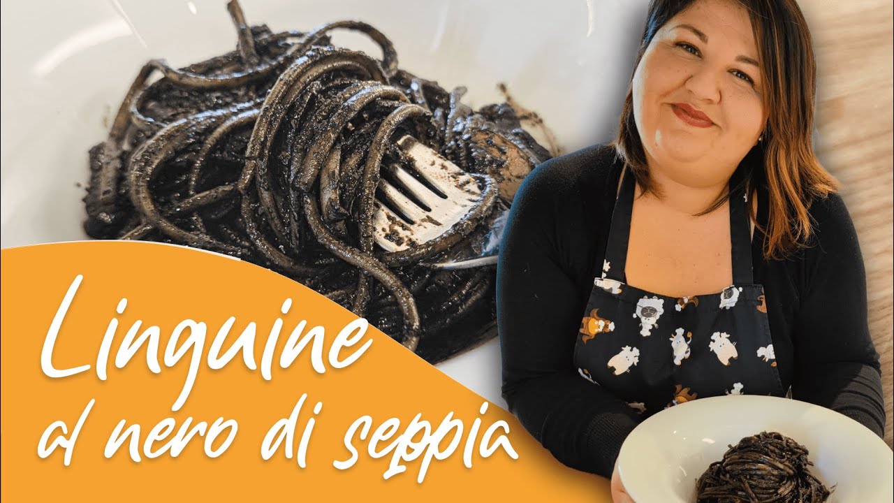 Linguine al nero di seppia - Primo Piatto di Pesce | Valeria Raciti