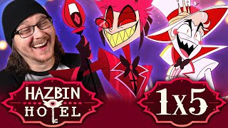 HAZBIN HOTEL EPISODE 5 REACTION | Dad Beat Dad | Hell&#39;s Greatest Dad | More Than Anything | Review