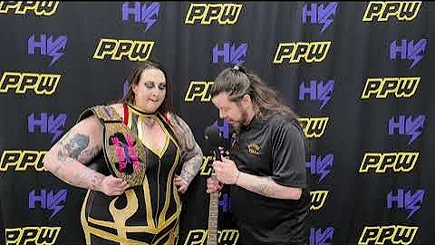 Sammi Chaos backstage with ABJ PPW SuperShow5