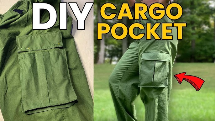 DIY Cargo Pants  How to add Pockets to your Ready-made Clothes 