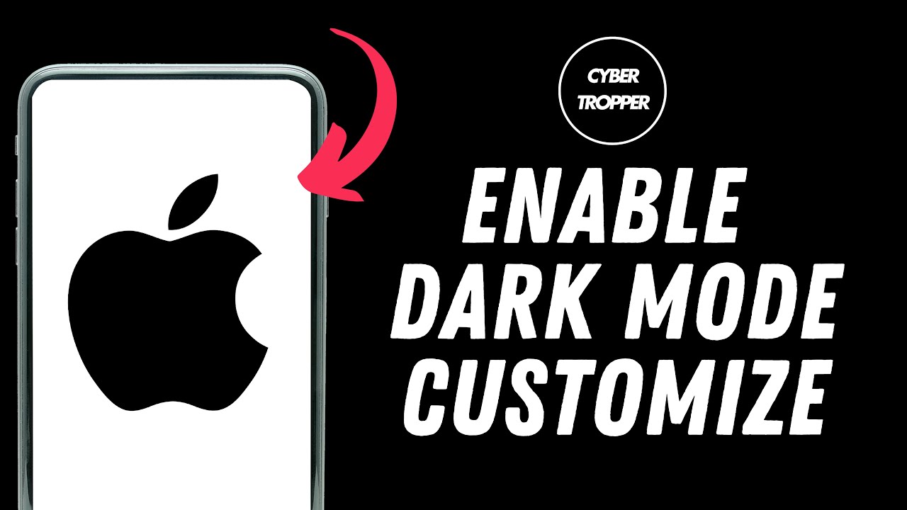 How to Enable Dark Mode and Customize it on iPhone - YouTube