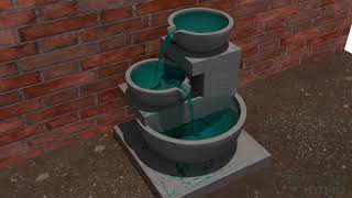 Fountain with an Internal Pump | FLOW-3D HYDRO