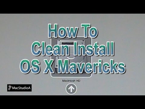 How To Clean Install Mac OS X Mavericks