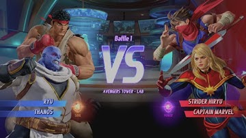 MARVEL VS. CAPCOM: INFINITE Ryu,Thanos Alt. In Arcade Mode
