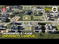 Designing a huge university campus in cities skylines 2  organicity ep03