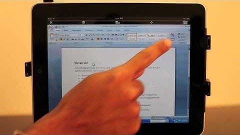 iTeleport Demo: Use Microsoft Word in Touchpad mode