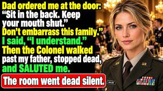 Stay in the Corner!” My Dad Sneered — Then the Colonel Recognized Me and Stood at Attention