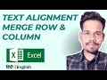 1.8 Data Alignment & Merge | Microsoft Excel For Beginners | in Hindi and English |@TutorialPointOne
