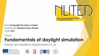 Fundamentals of daylight simulation