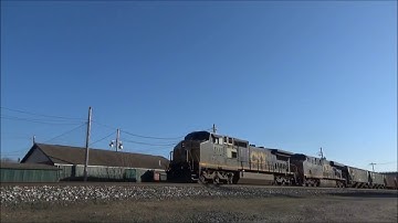 CSX Dash 8 #7777 & ES44DC #5343 - Long 139 Car Freight - Mentor Ohio Apr 2018
