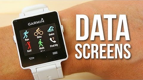 Changing Garmin Vivoactive Data Screens
