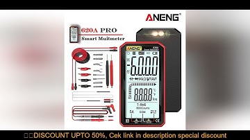ANENG 620A Digital Smart Multimeter Transistor Testers 6000 Counts True RMS Auto Electrical Capacita