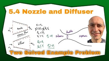 Thermo 5.4 - Nozzles and Diffusers - Two Solved Example Problems