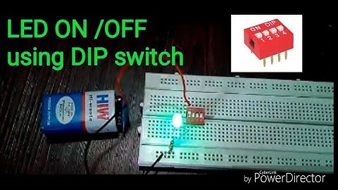 🔹LED ON /OFF using DIP switch🔹
