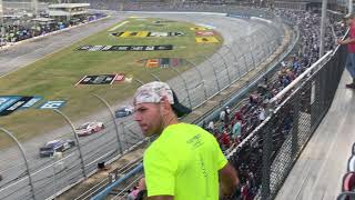 Final 2 laps from 2020 YellaWood 500 at Talladega from grandstands