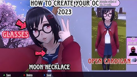 How to create your Oc 2023 / part9 - Yandere Simulator Tutorial 💗/ #yanderesimulator #game #tutorial