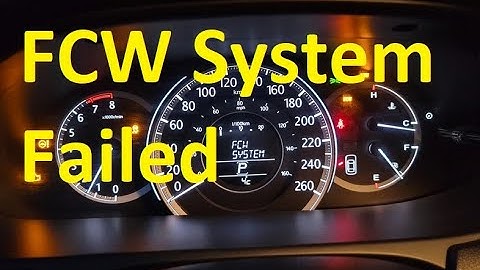 Causes and Fixes Honda FCW System Failed Error Message