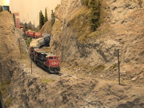 Thompson River Canyon ( Canadian National Railway) - Part 1 - N scale Great Model RailRoad Layout