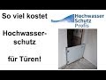 Preise für den Hochwasserschutz von Türen