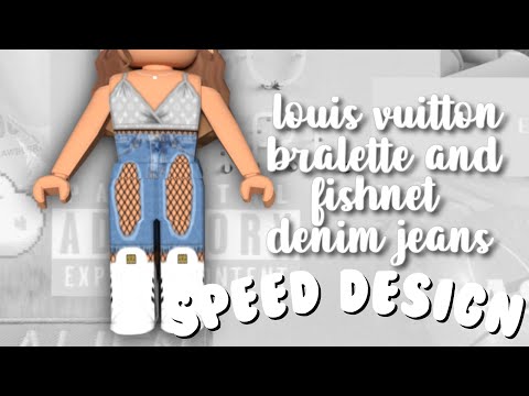 Louis Vuitton Bralette Fishnet Denim Jeans Roblox Speed Design Zaful Youtube - roblox bralette w pants codes