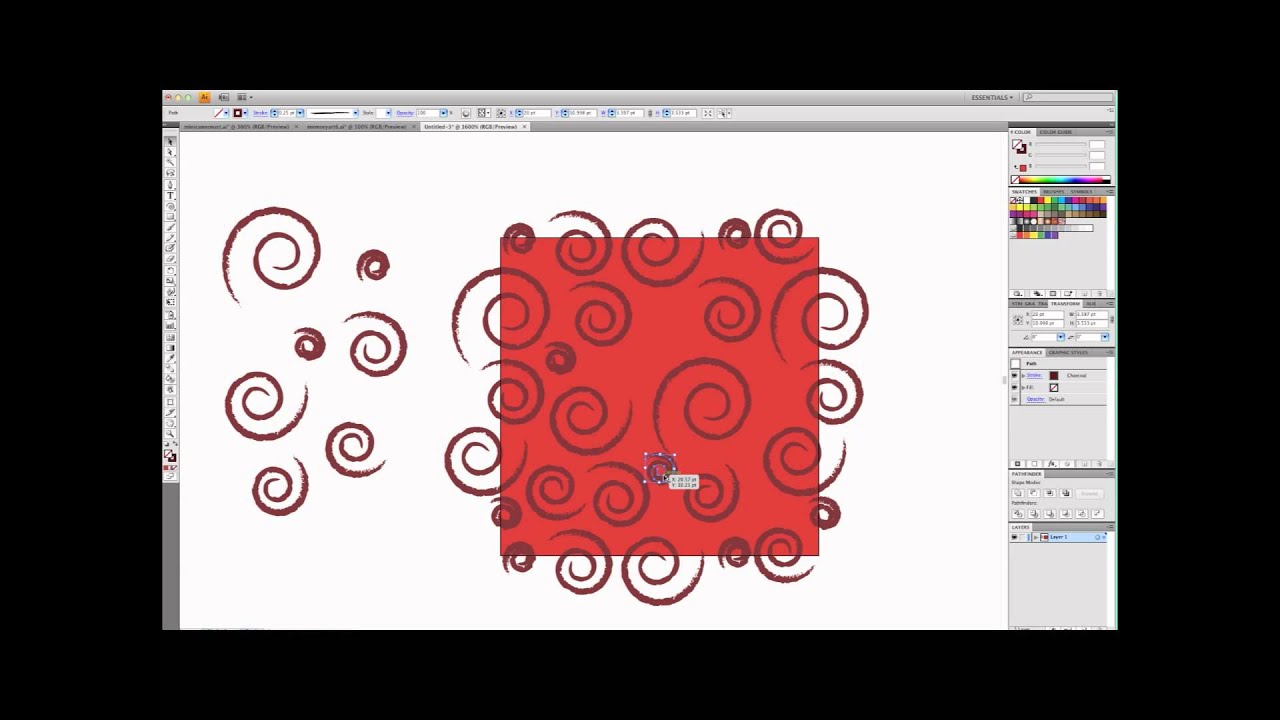 How to make a seamless swatch in adobe illustrator tutorial - YouTube