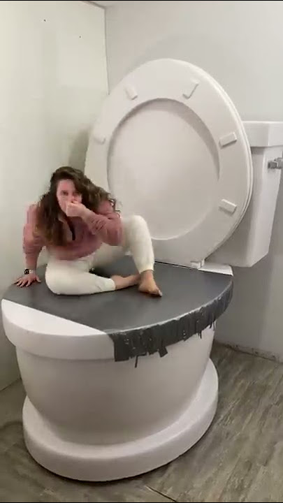 CANNONBALL in Worlds Largest Toilet Covered in 100 Layers of DUCT TAPE #shorts