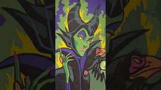 I Colored Maleficent 🖤💚 | Disney Coloring Book