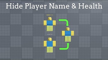 How to Hide Player Names & Health in Roblox Studio