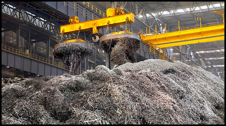 Amazing Scale! Process of Making Steel Ingots with Metal Scrap. Impressive Factory！