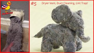 Satisfying Dryer Vent Cleaning #5 (Air Duct Cleaning, Lint Trap)