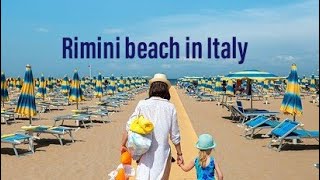 RIMINI  BEACH IN ITALY//BEAUTIFUL SEA SIDE  IN ITALY//Pakistani mom in italy vlog 