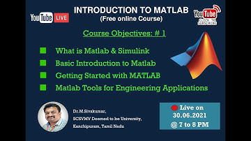 🔴 LIVE |  # DAY 1 MATLAB Basics for Engineers | Introduction to MATLAB |  FREE COURSE !!