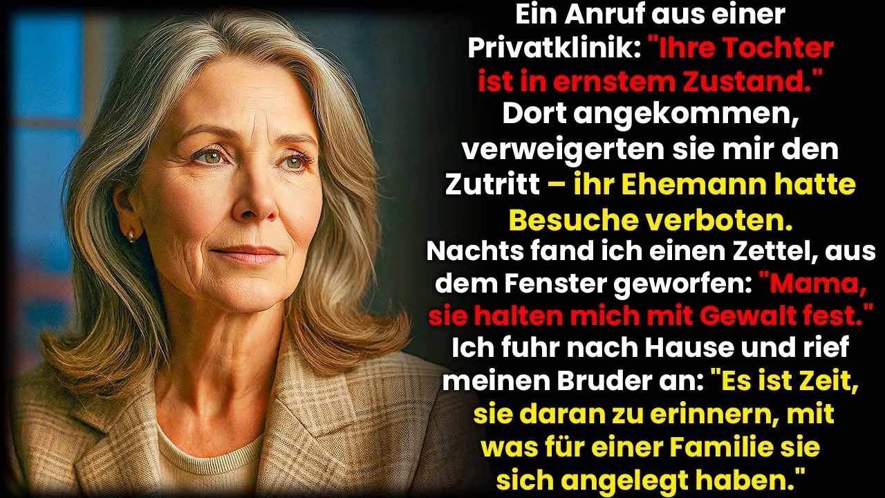 Der Anruf kam an einem stillen Abend. Eine gleichgültige Frauenstimme: „Klinikum Sanitas. Ihre Tochter Felia ist bei uns. In ernstem Zustand.“ Wir hatten mittags noch telefoniert, sie hatte...