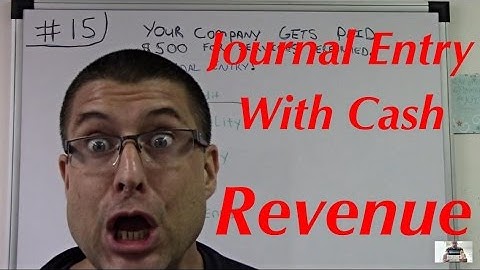 Accounting For Beginners #15 / Journal Entry With Cash / Revenue