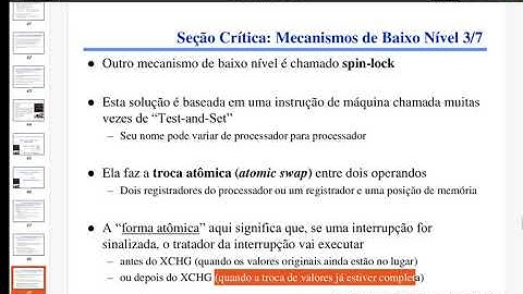 11.4. Sincronização e Comunicação entre Tarefas (parte 4 de 5) - Mecanismos de Baixo Nível